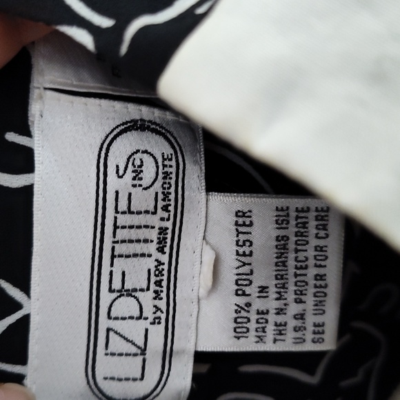 Liz petites vintage collar blouse size small - Picture 6 of 6